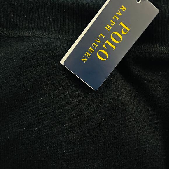 NEW Polo Ralph Lauren Black Wool-Cashmere Striped Sweatpant Size XL Quiet Luxury - Picture 6 of 10